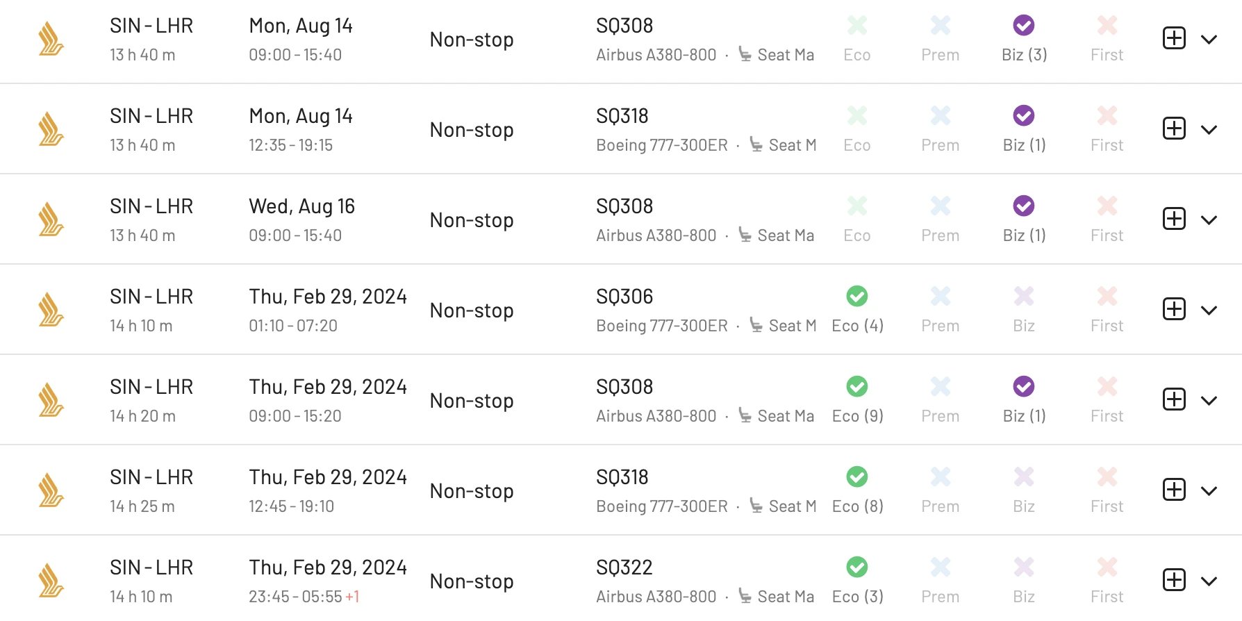 Singapore to London on the A380 with Singapore Airlines (AwardFares)
