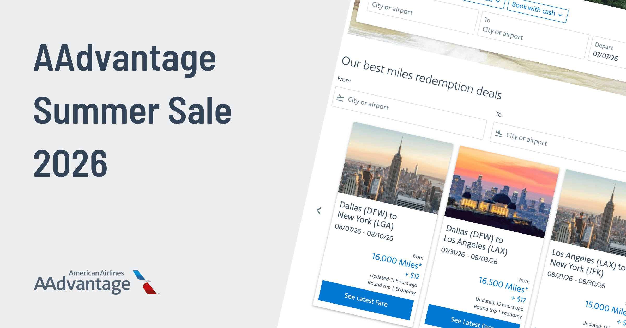 American Airlines Launches Summer 2026 Award Sale