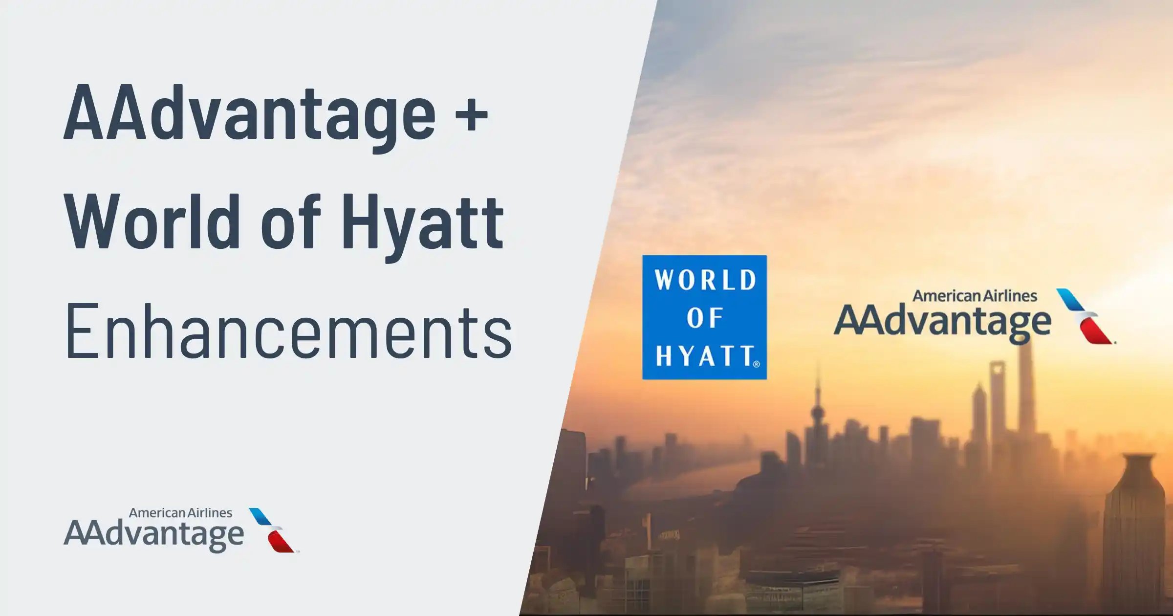 Cover image for Enhancements to AAdvantage + World of Hyatt Partnership in 2025