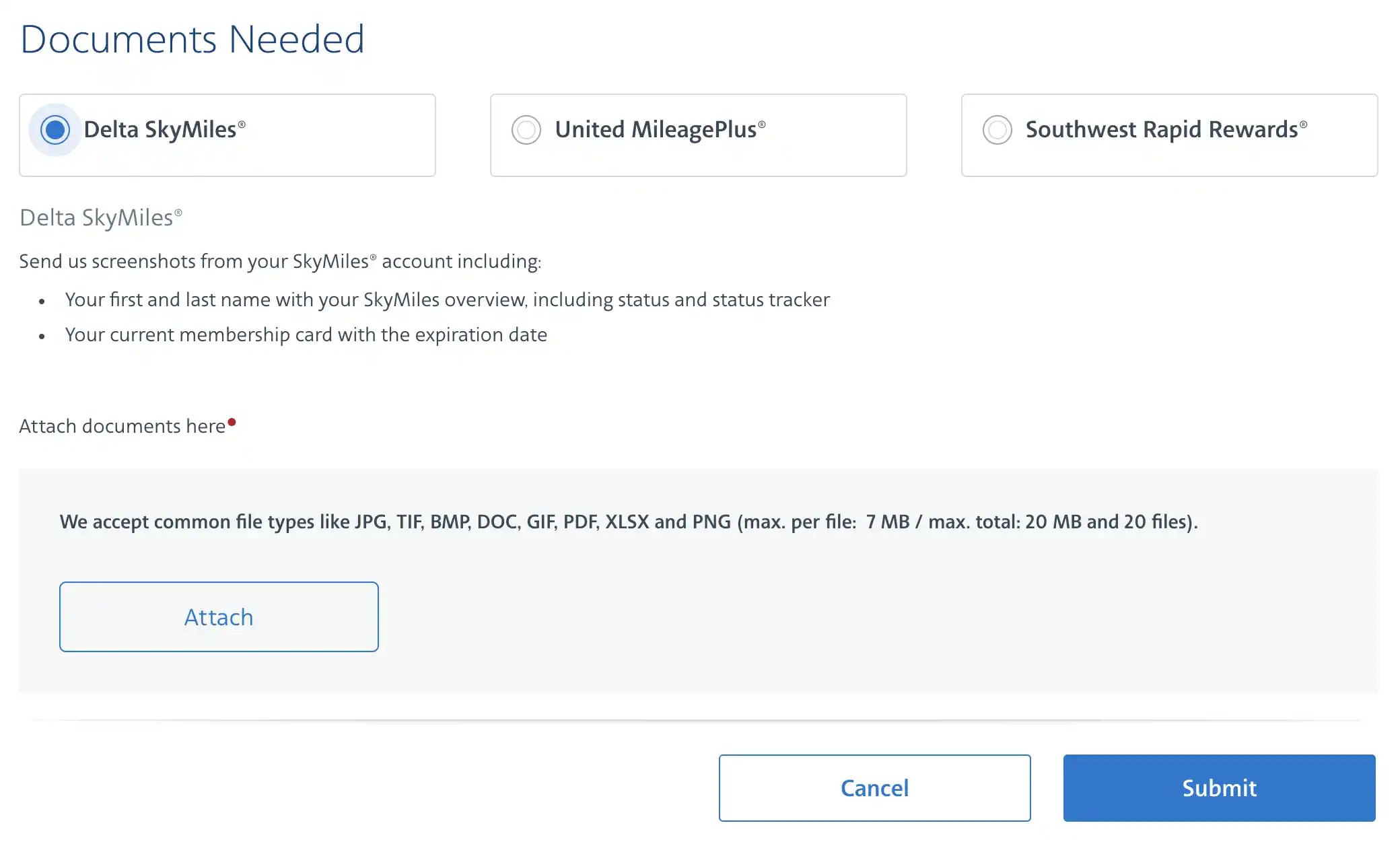 American Airlines AAdvantage offers free Status Match for Delta, United, and Southwest Elite Members.