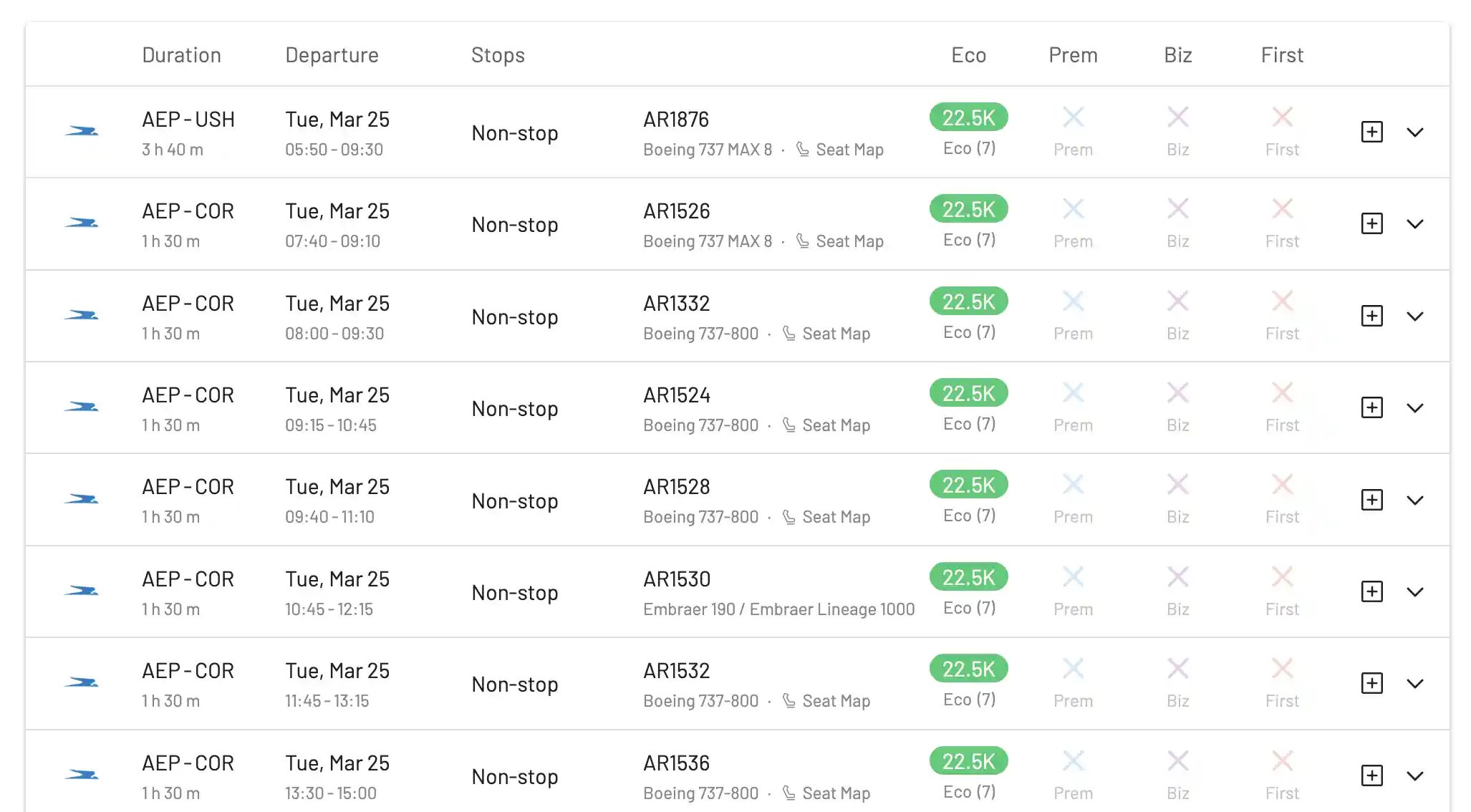 How to book flights on Aerolíneas Argentinas with SAS EuroBonus points.