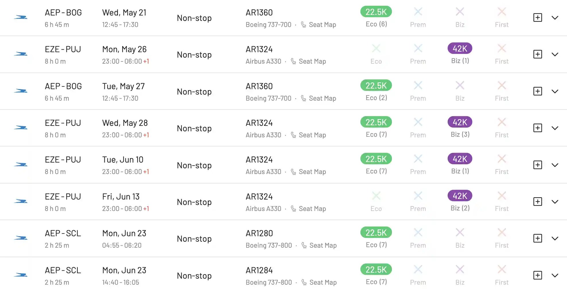 How to book flights on Aerolíneas Argentinas with SAS EuroBonus points.
