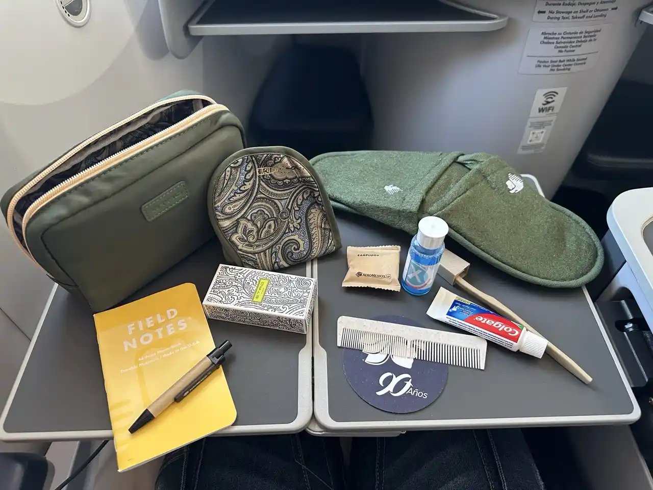 Kit de amenidades Clase Ejecutiva Aeroméxico 787-8