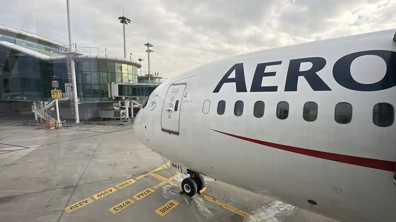 Aeroméxico 787-8 en la Terminal 2 de Incheon