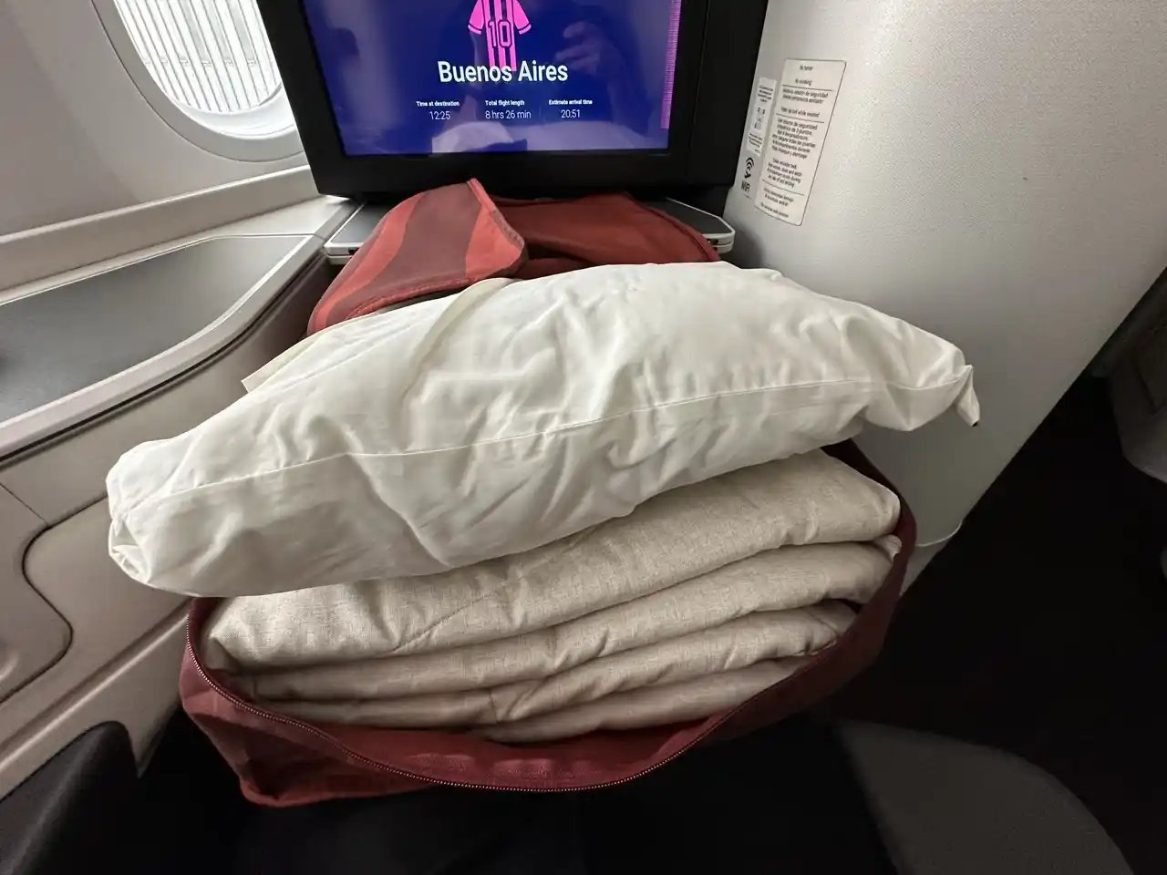 Ropa de cama Clase Business Aeroméxico 787-9