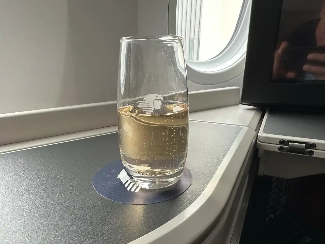 Bebida de bienvenida Clase Business Aeroméxico 787-9