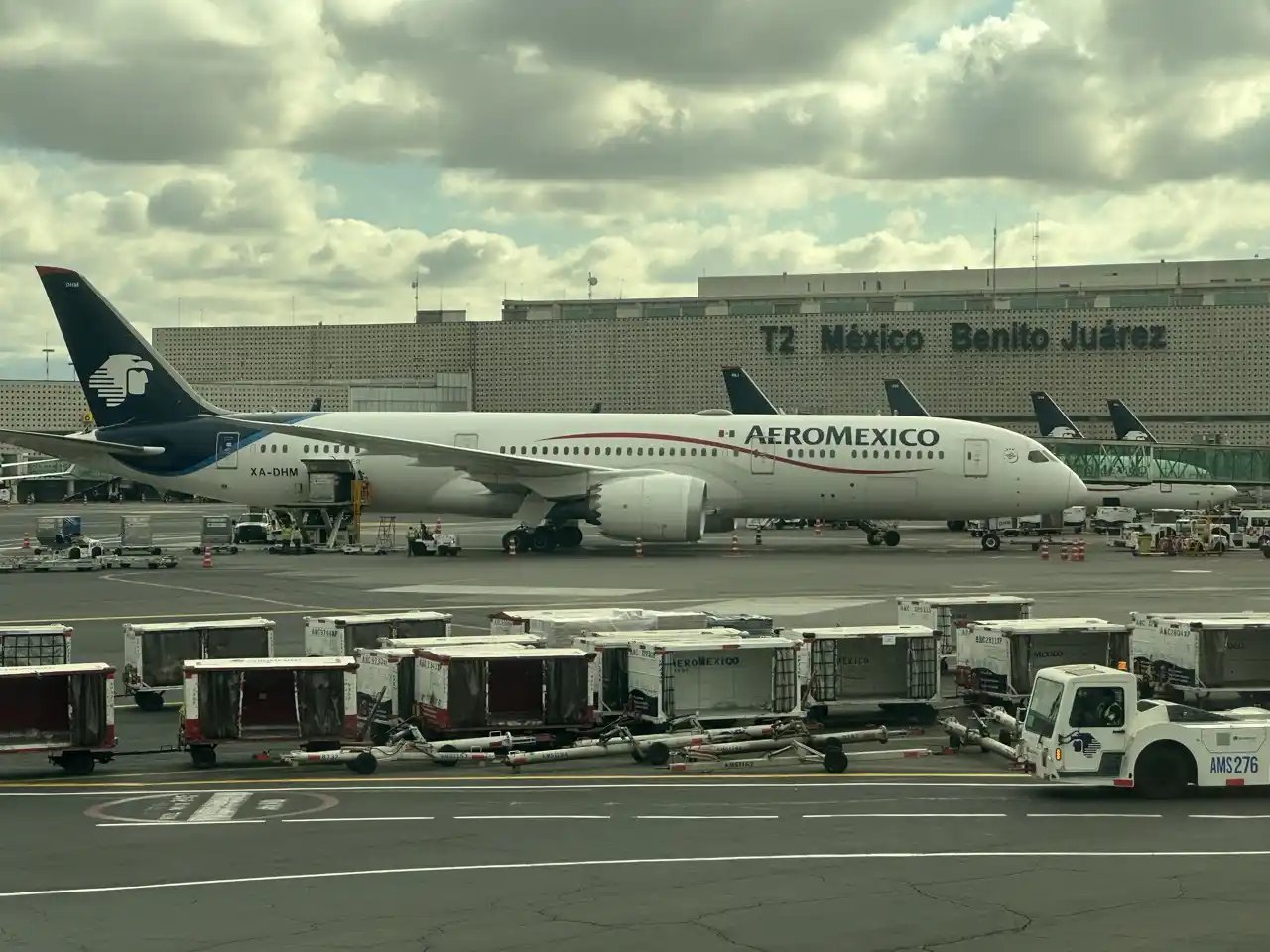 Rodaje Aeroméxico 787-9 en el Aeropuerto de Ciudad de México