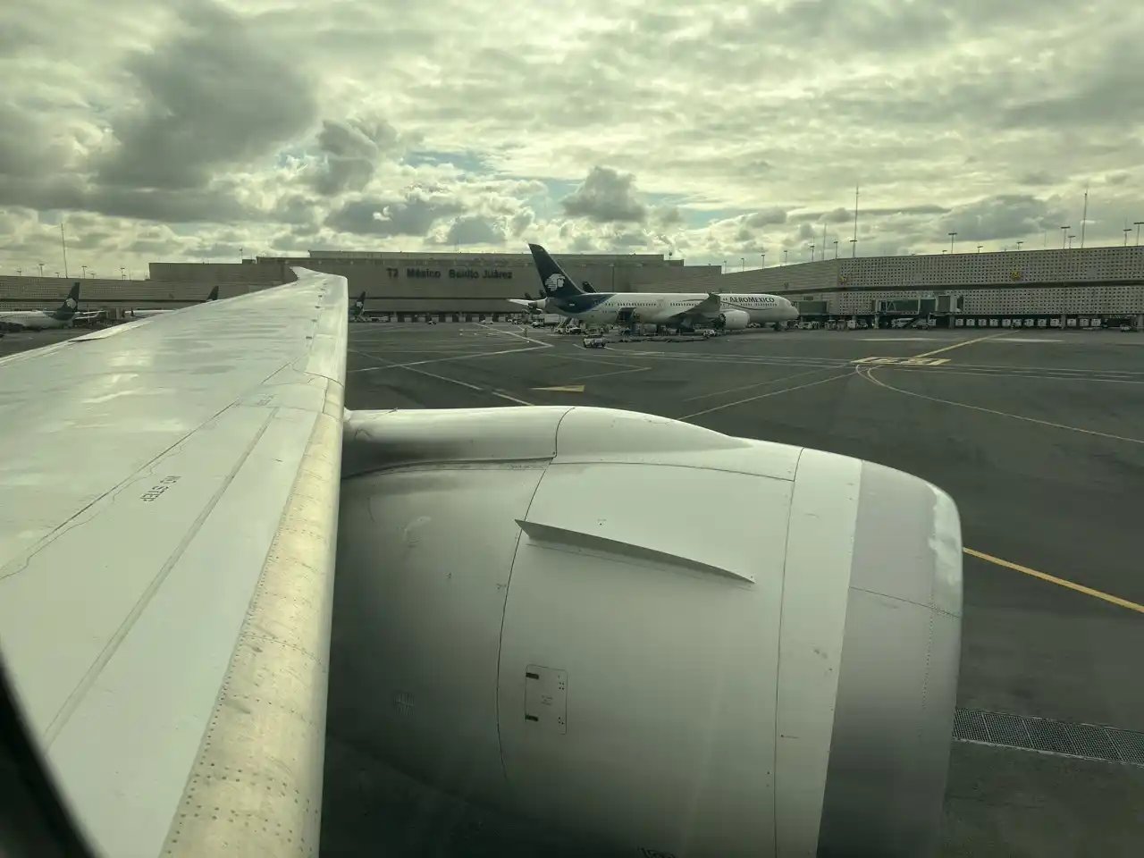 Rodaje Aeroméxico 787-9 en el Aeropuerto de Ciudad de México