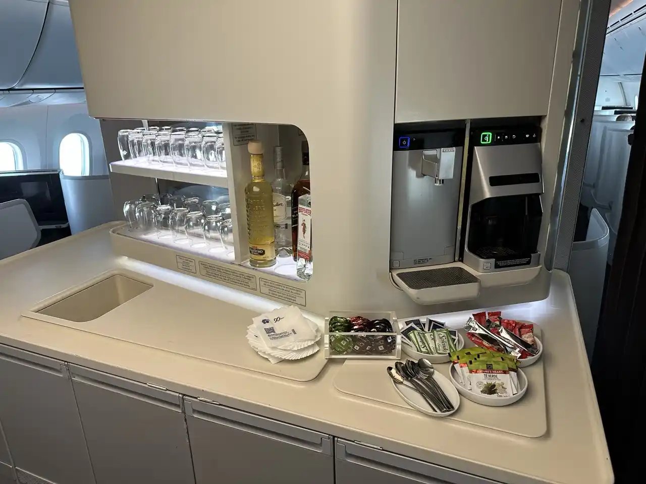 Sky Bar Clase Business Aeroméxico 787-9