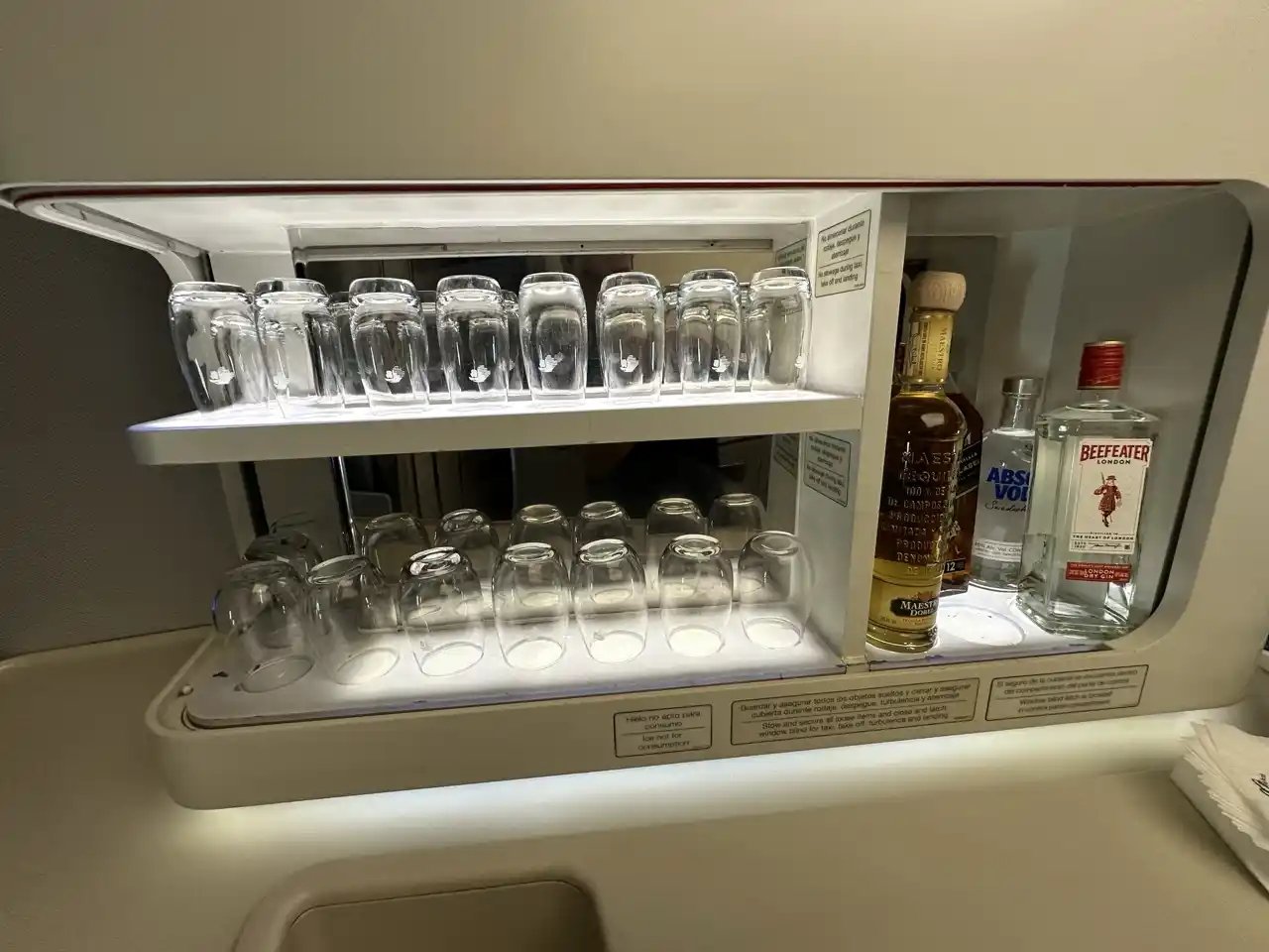 Sky Bar Clase Business Aeroméxico 787-9