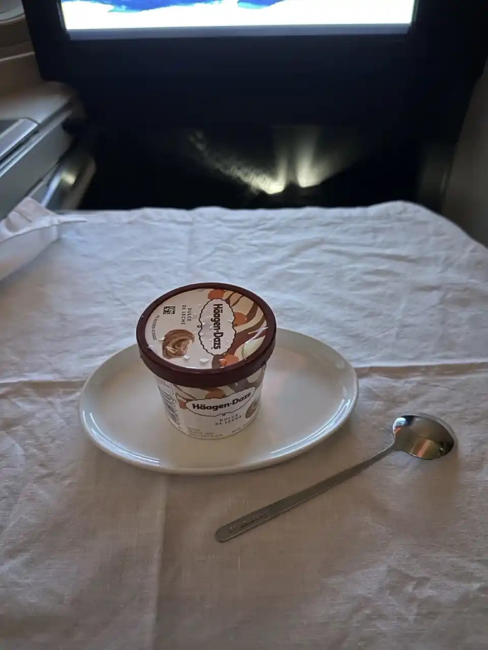 Cena Clase Business Aeroméxico 787-9: Postre