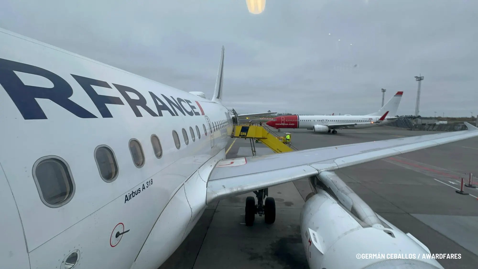 Air France A318 Economy Class from Copenhagen to Paris CDG