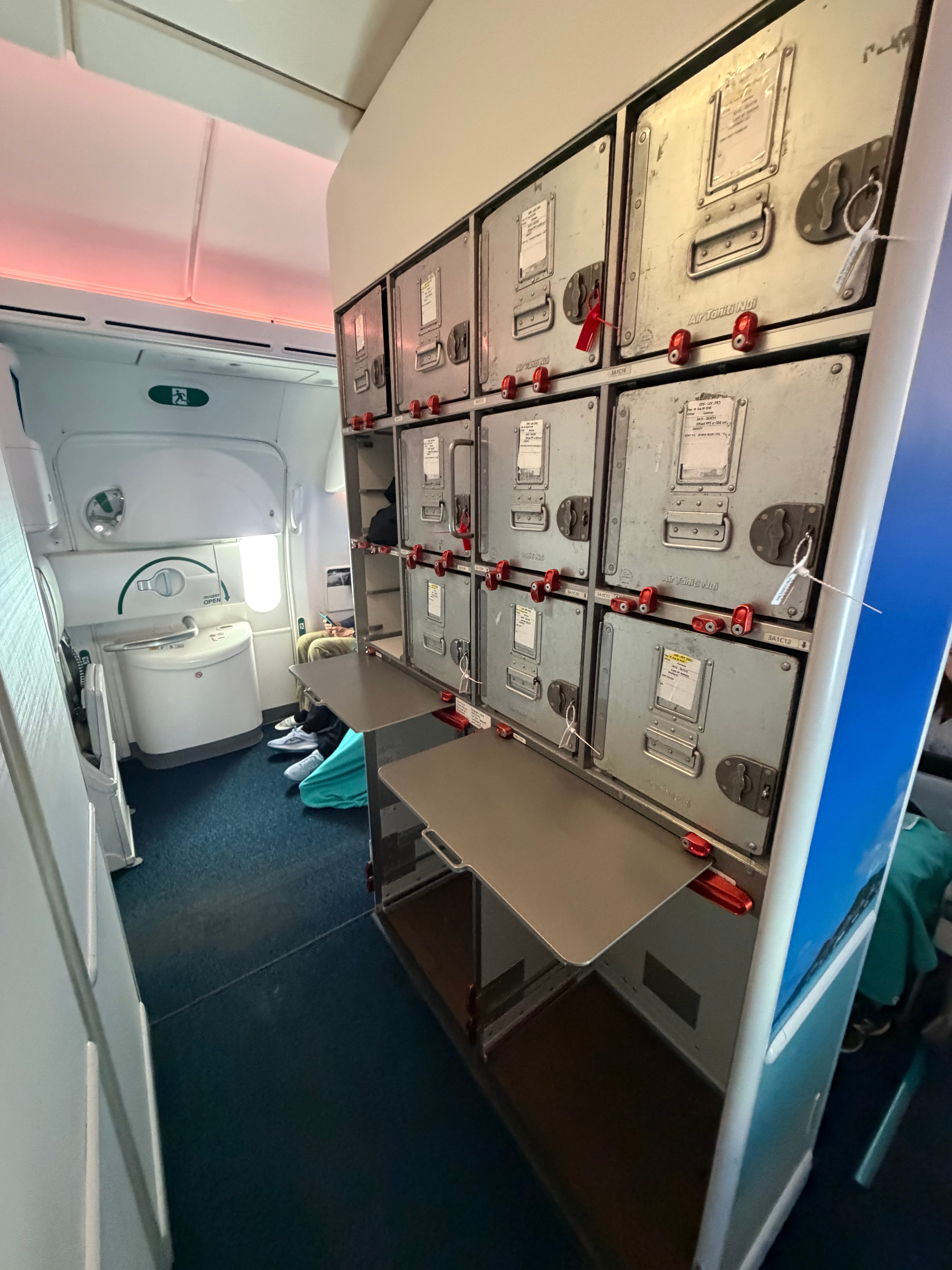 Galley on the Air Tahiti Nui Boeing 787-9.