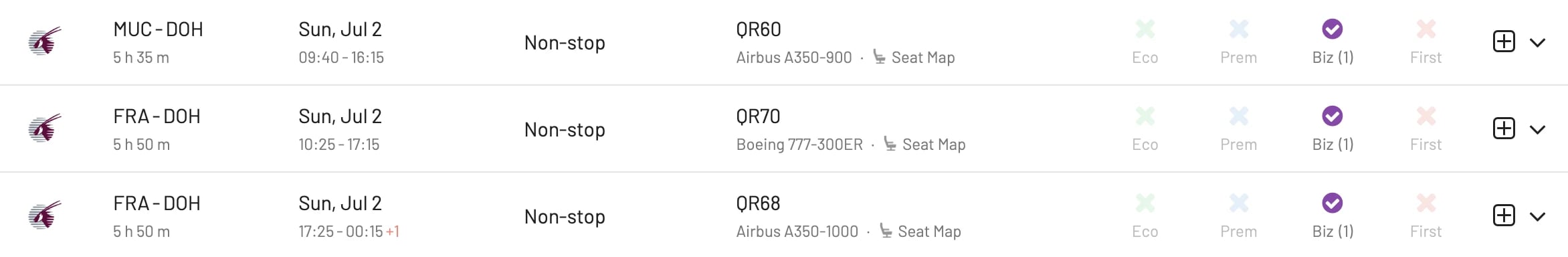 Alaska Airlines Mileage Plan partner redemptions in 2023: Europe to Doha with Qatar Airways.