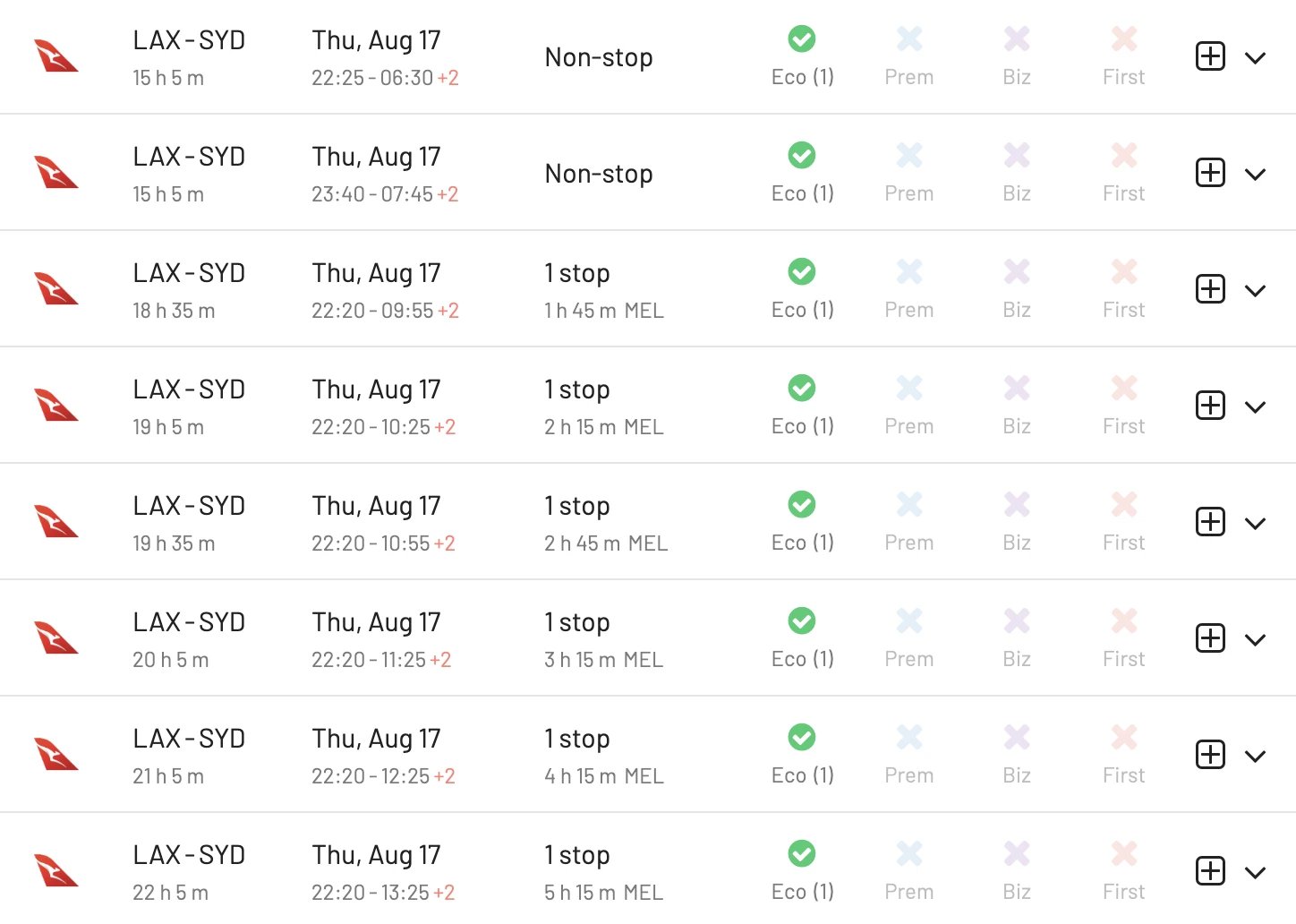 Alaska Airlines Mileage Plan partner redemptions in 2023: US to Australia with Quantas.