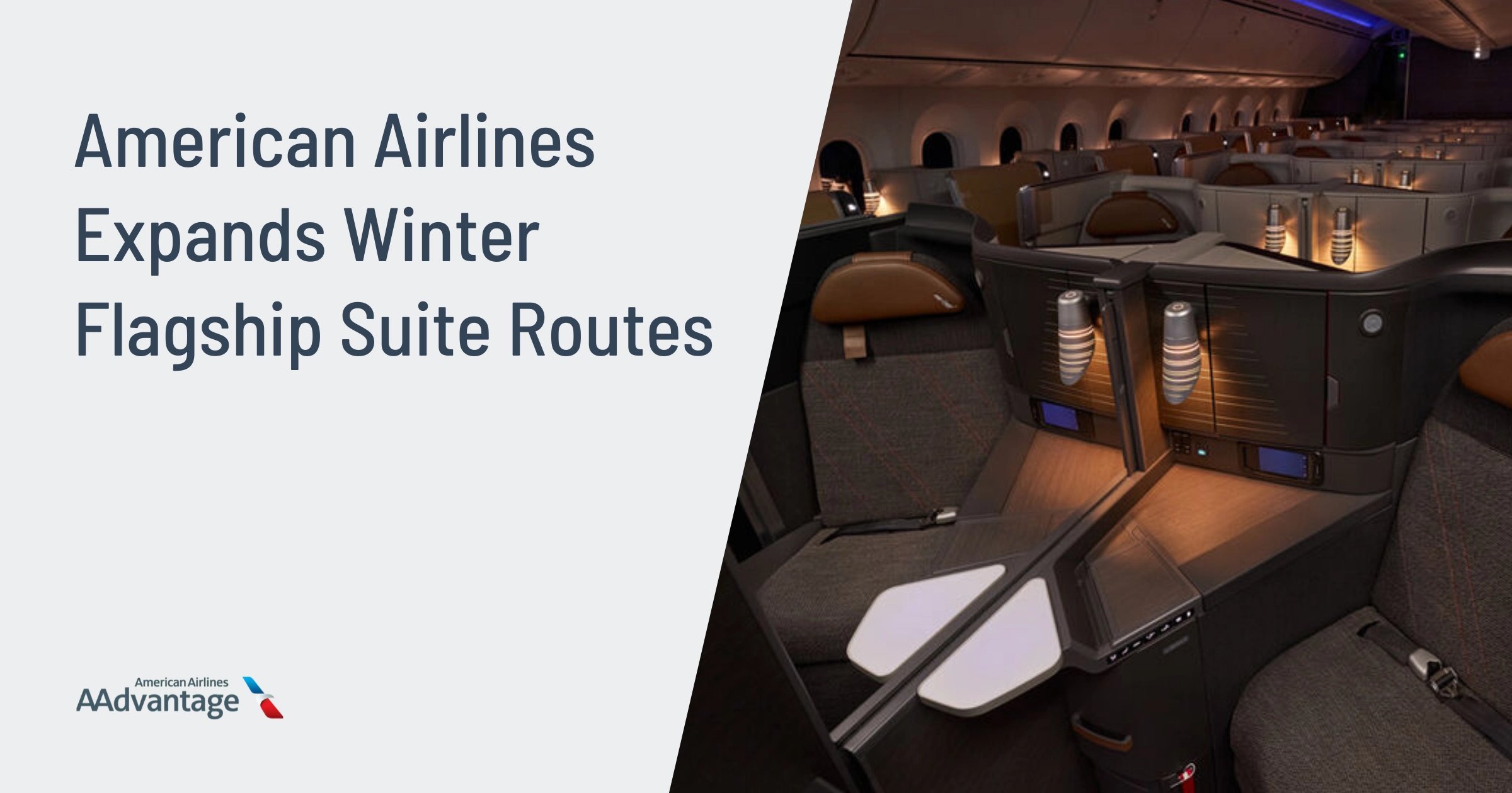 Cover image for American Airlines Expands Flagship Suite to More Winter Routes