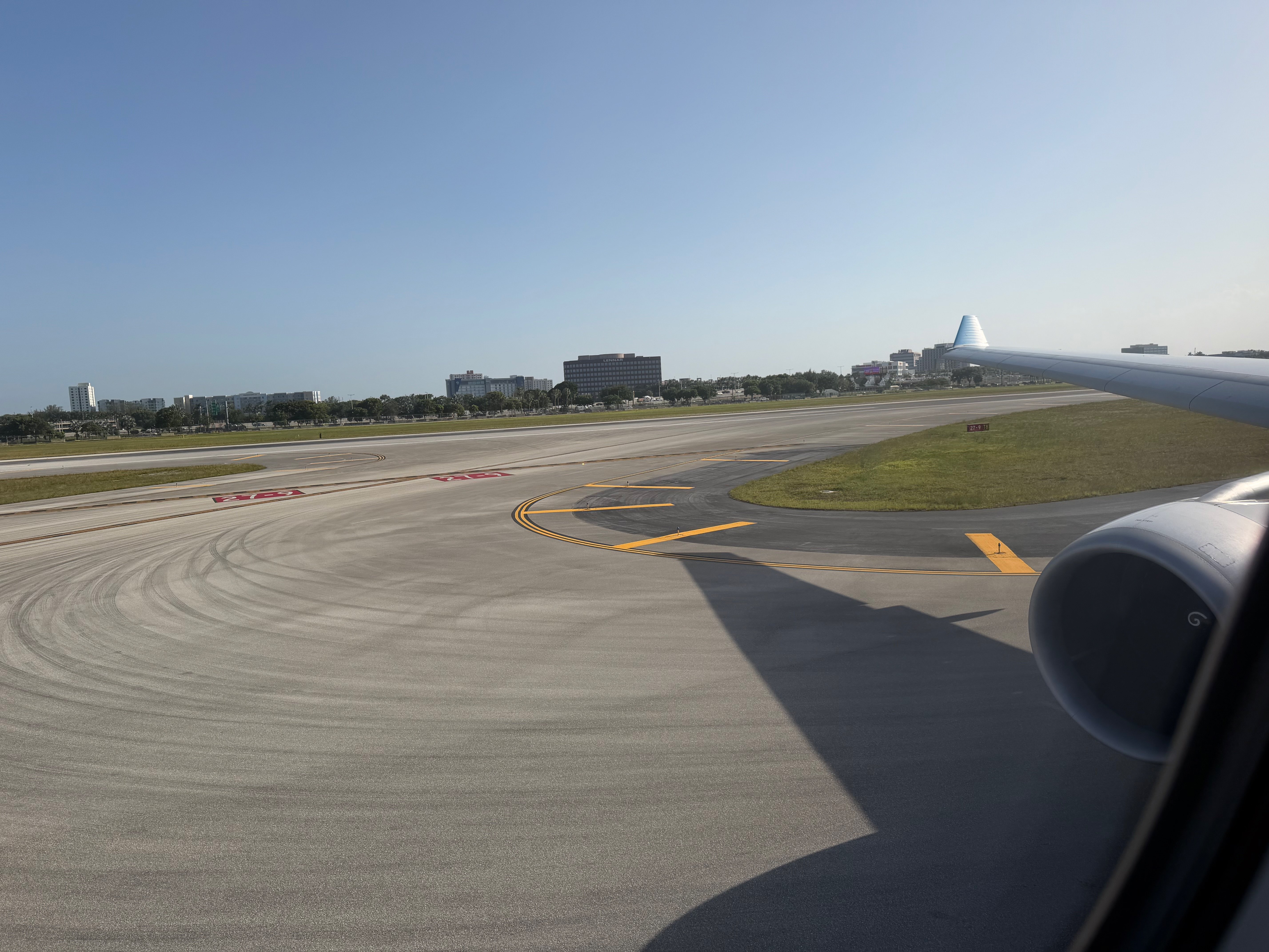 Aerolíneas Argentinas Airbus A330 taxiing after landing at Miami International Airport.