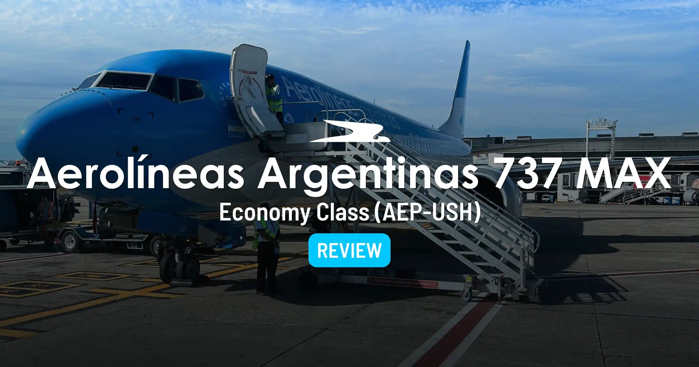 Clase Turista de Aerolíneas Argentinas (737 MAX 8): Buenos Aires a Ushuaia
