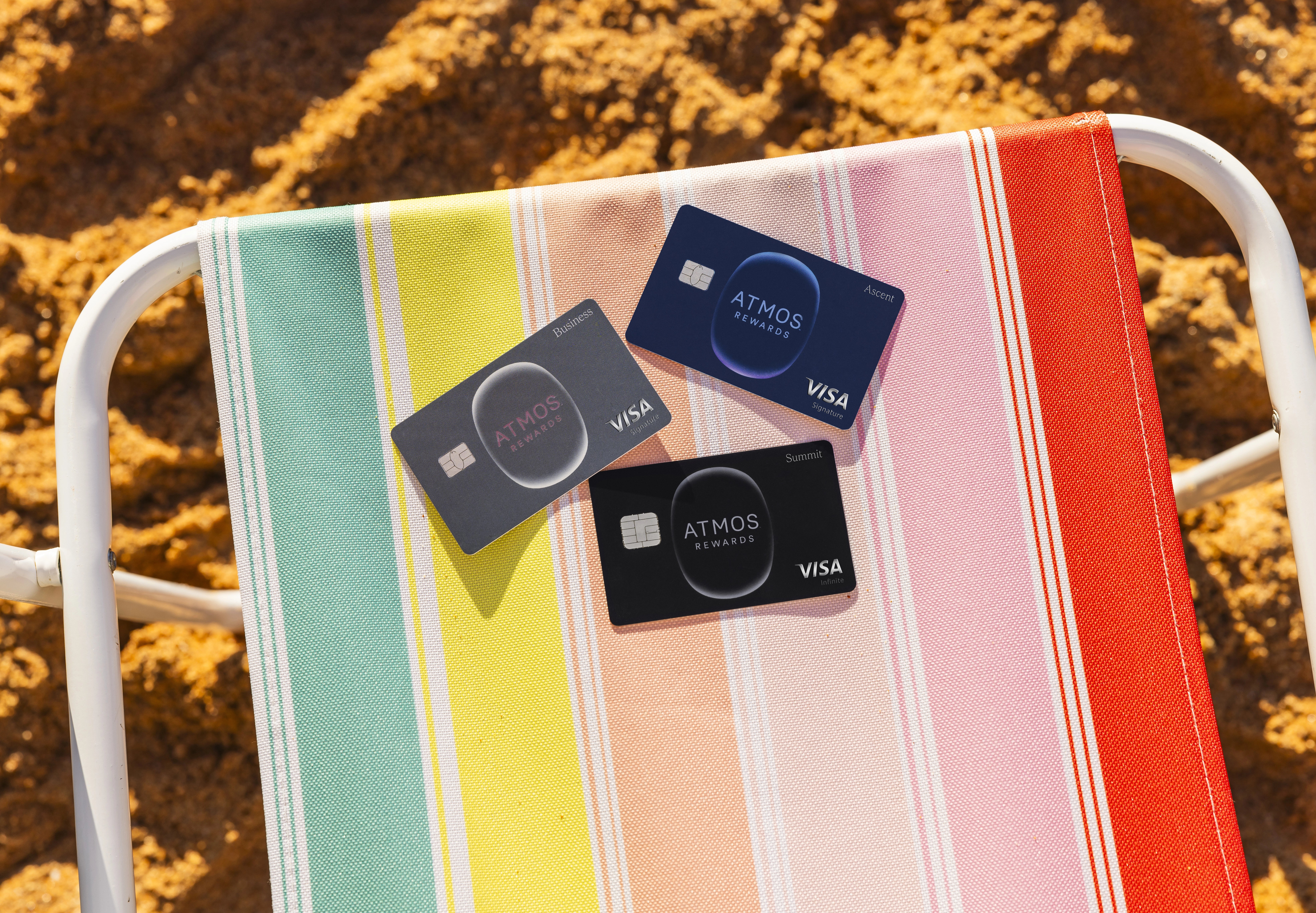 The new Atmos Rewards co-branded credit cards from Bank of America.