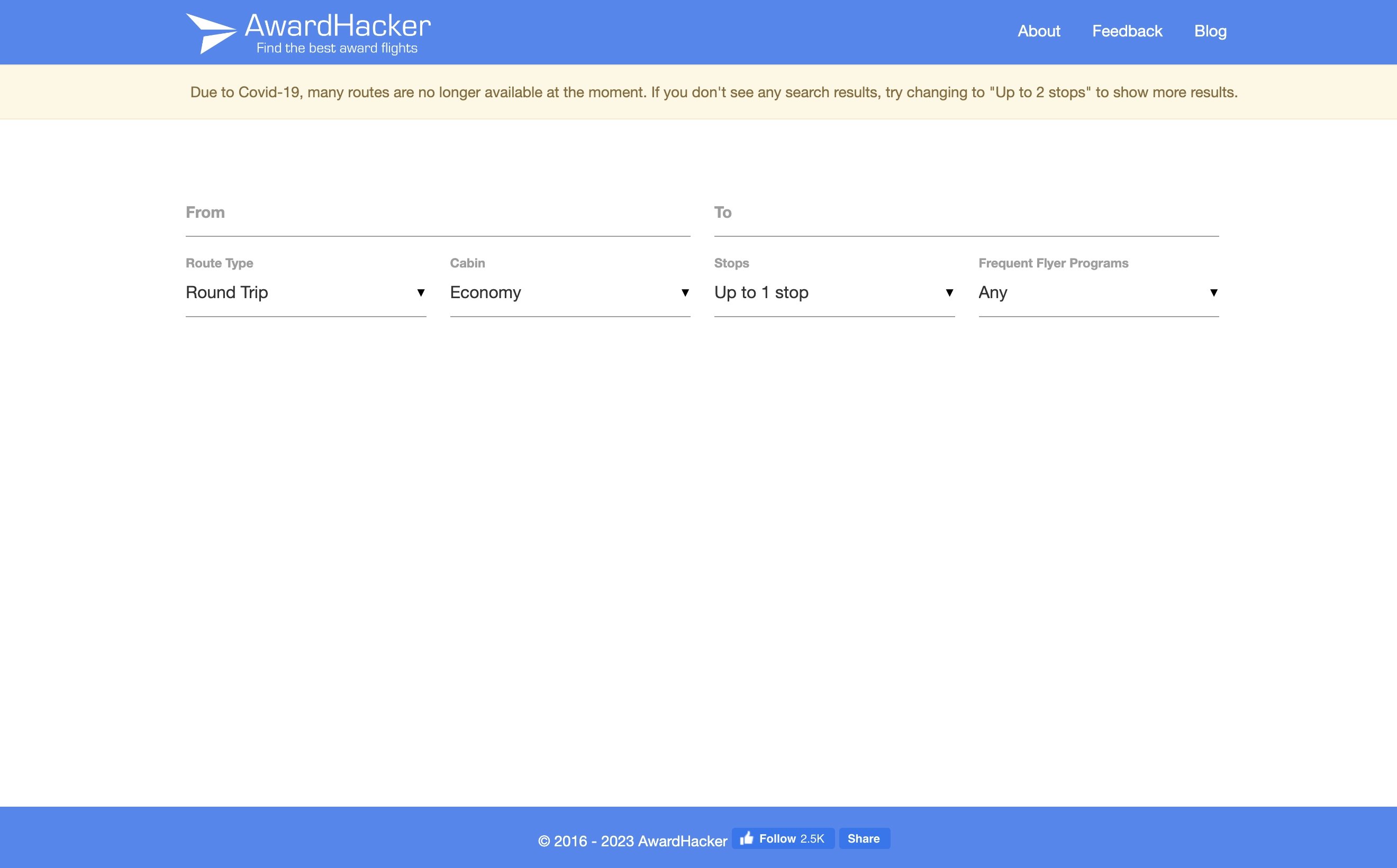 AwardHacker and Award Fares.