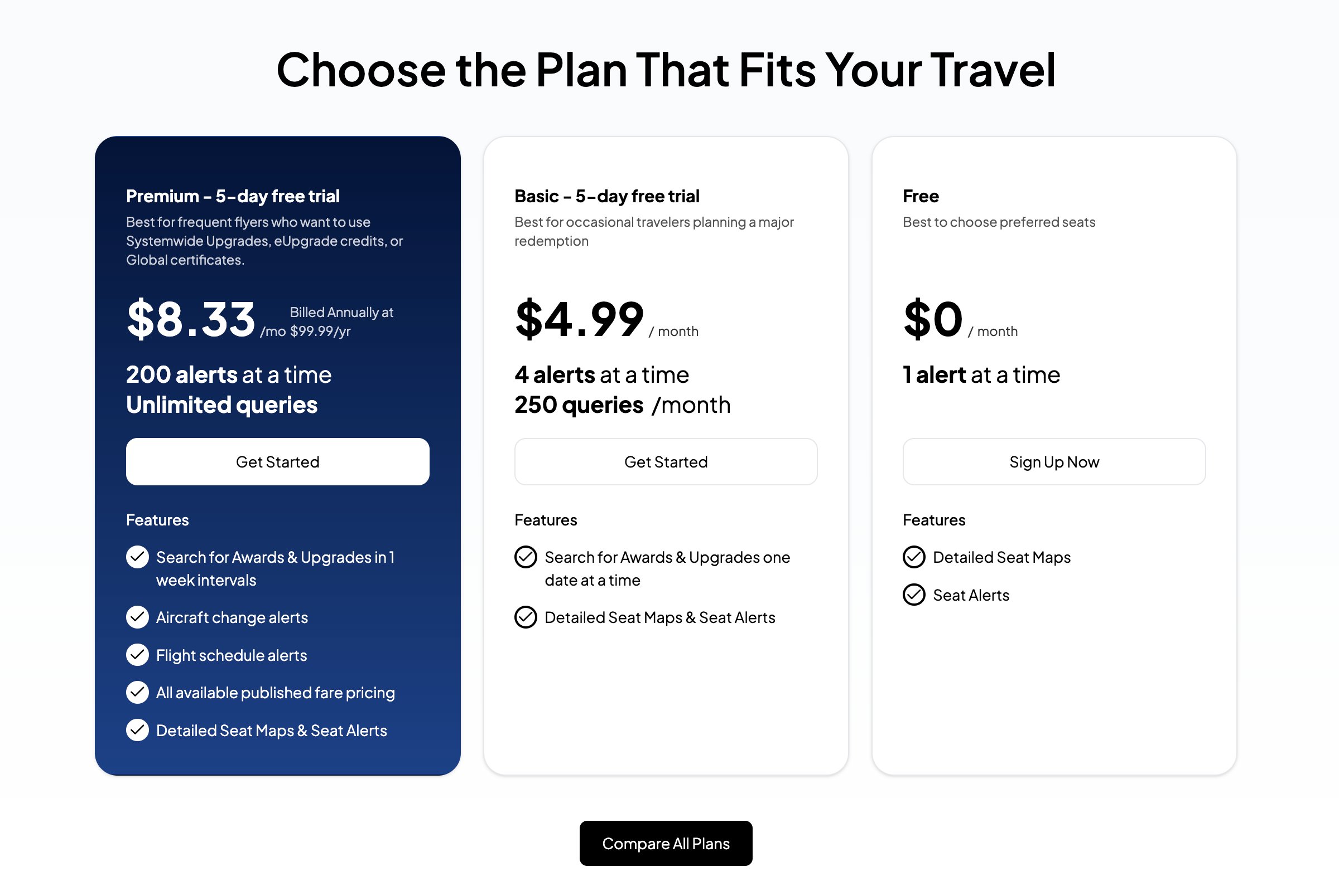 ExpertFlyer Pricing Tiers in 2025