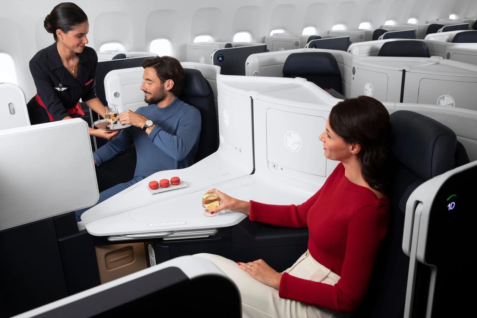 A look at the stylish new Air France Business Class suite.