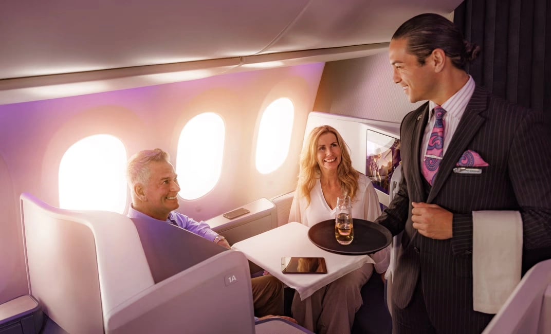 The new Air New Zealand Business Premier Luxe suite.