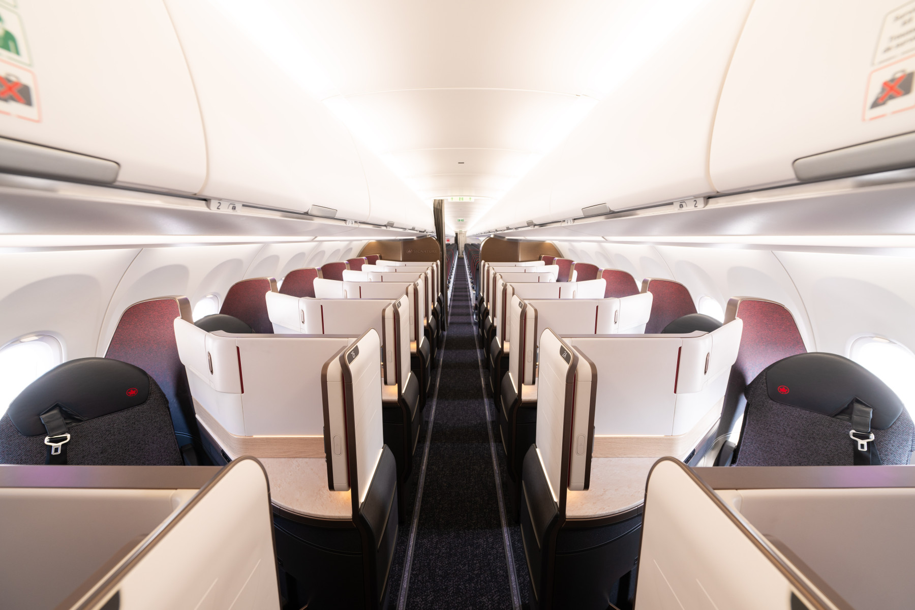 Air Canada’s A321XLR Signature cabin, not the announced 787-10 Signature Plus product.