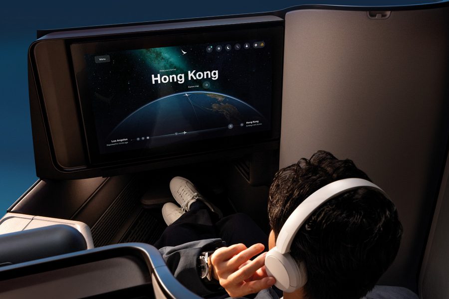 Cathay Pacific’s Aria Suite on the refurbished 777-300ER.
