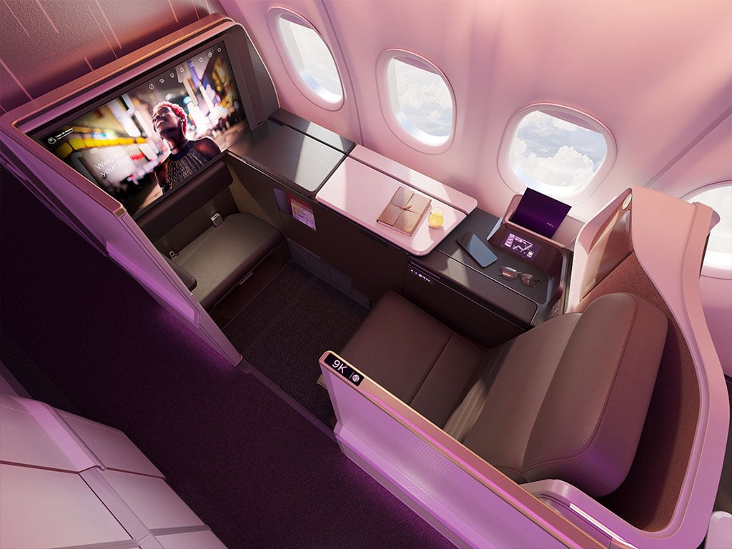 The window Retreat Suite in Virgin Atlantic’s newer A330neo configuration. Check the layout of your flight.