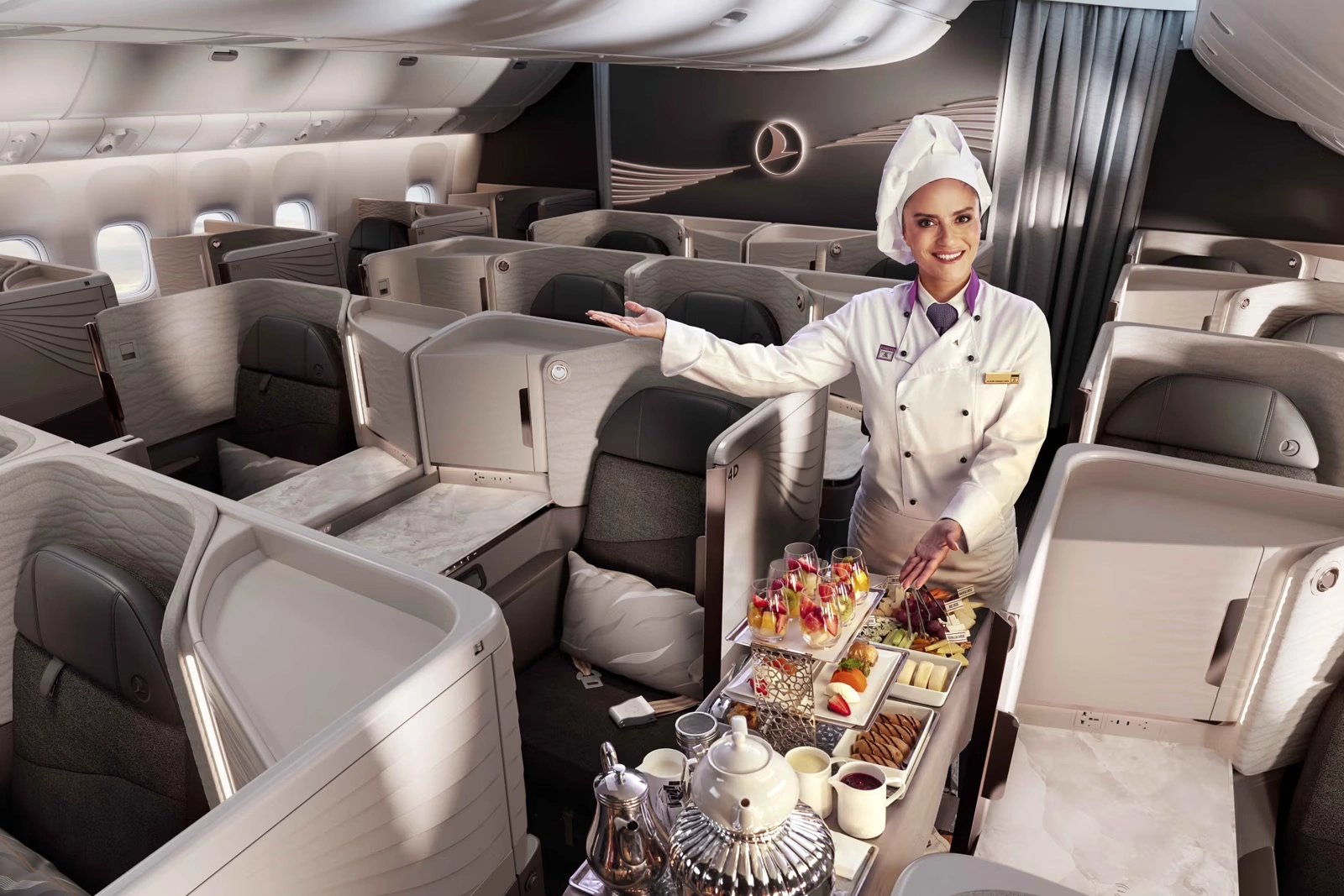 A look at the new Turkish Airlines Crystal Business Class suite.