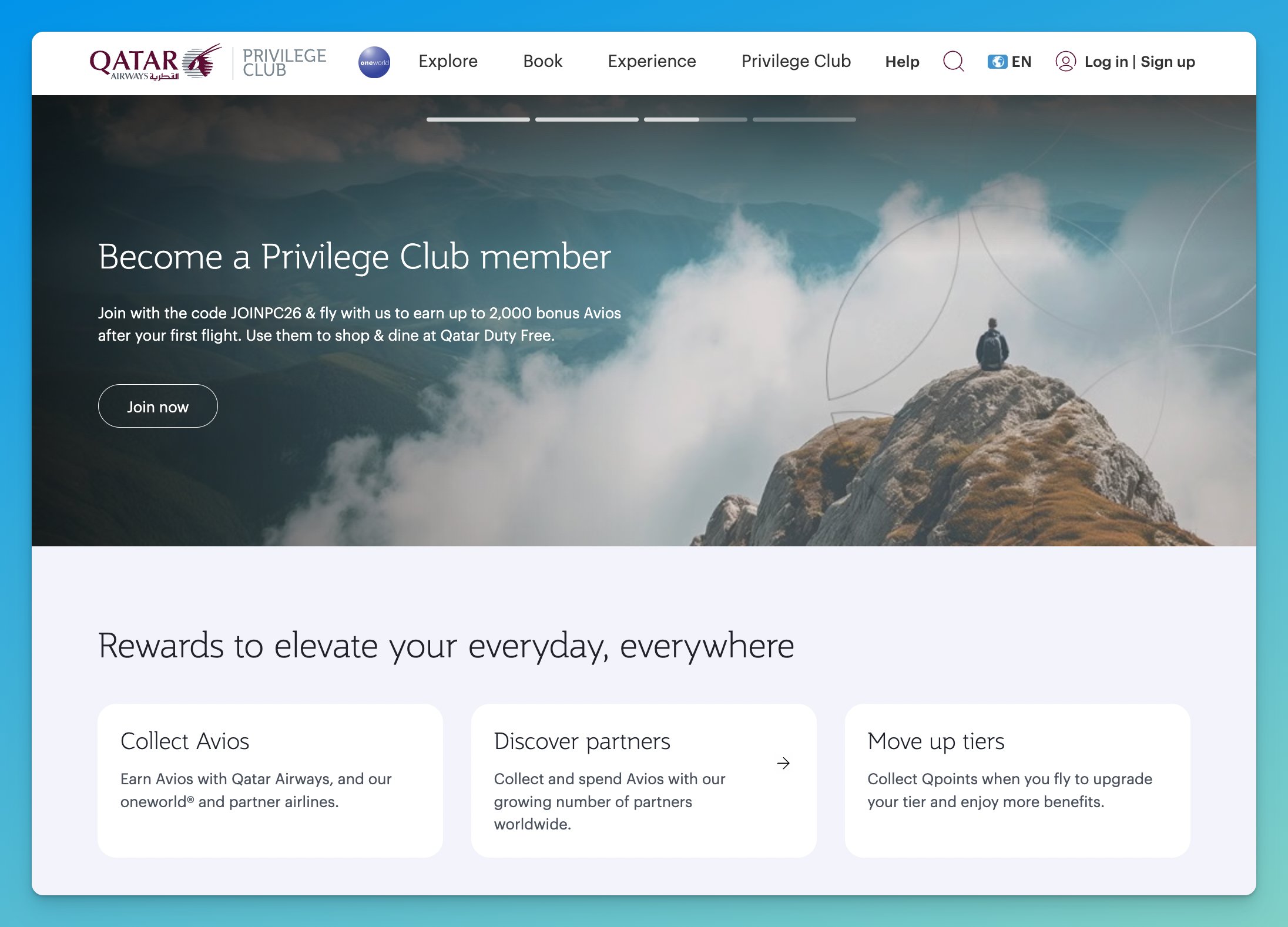 Qatar Airways Privilege Club in 2026.
