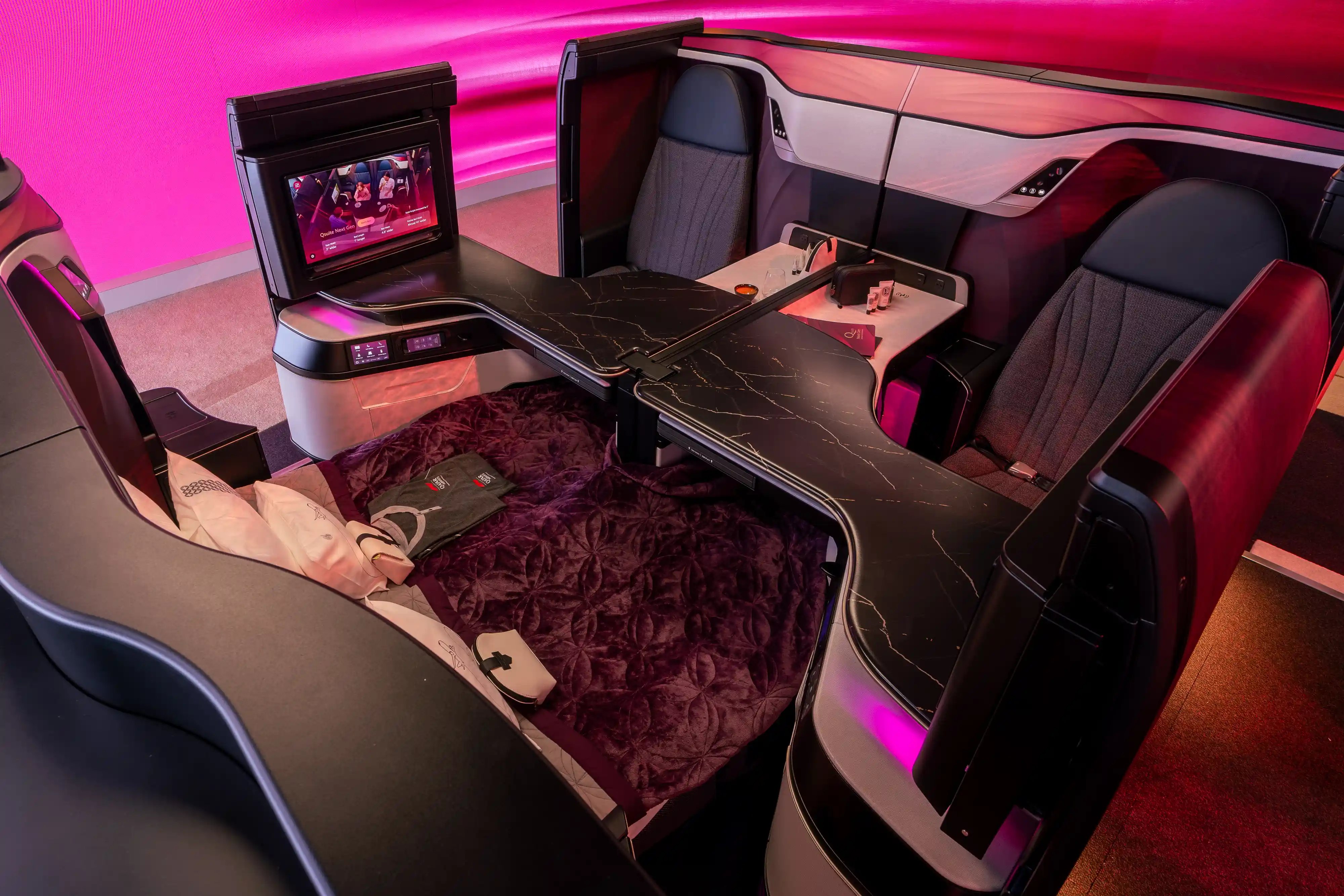 Qatar Airways Qsuite Next Gen en 2025.