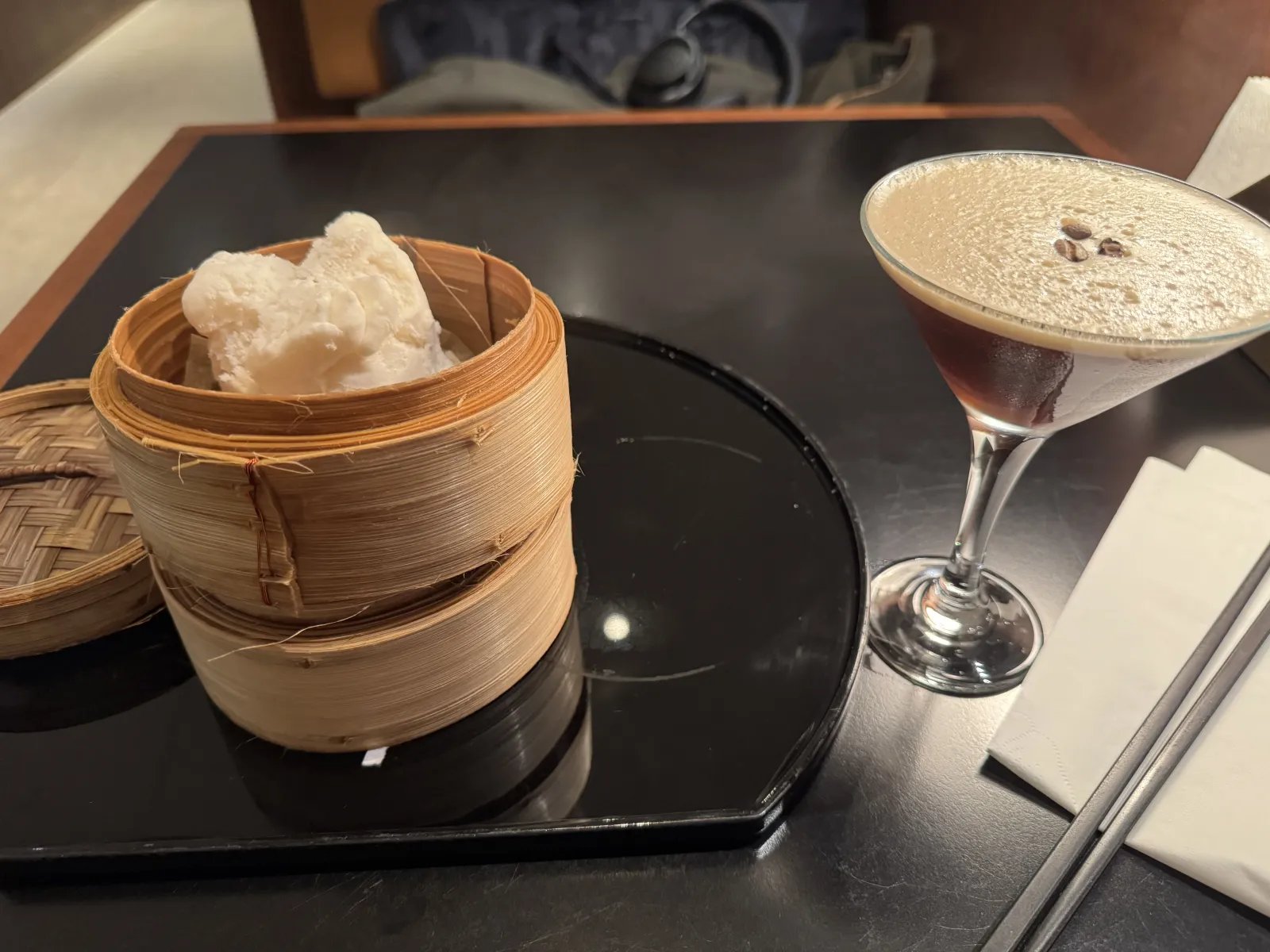 Dim Sum and Bao at the Cathay Pacific Lounge