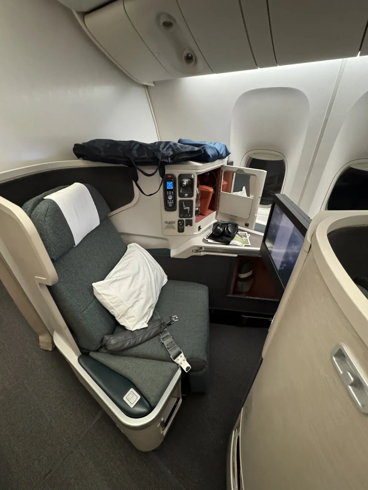 Cathay Pacific 777 Business Class Seat