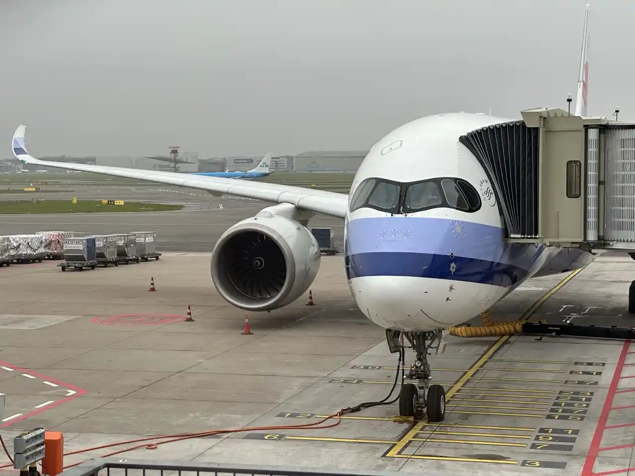 Reseña de China Airlines A350-900 en Clase Business: embarque