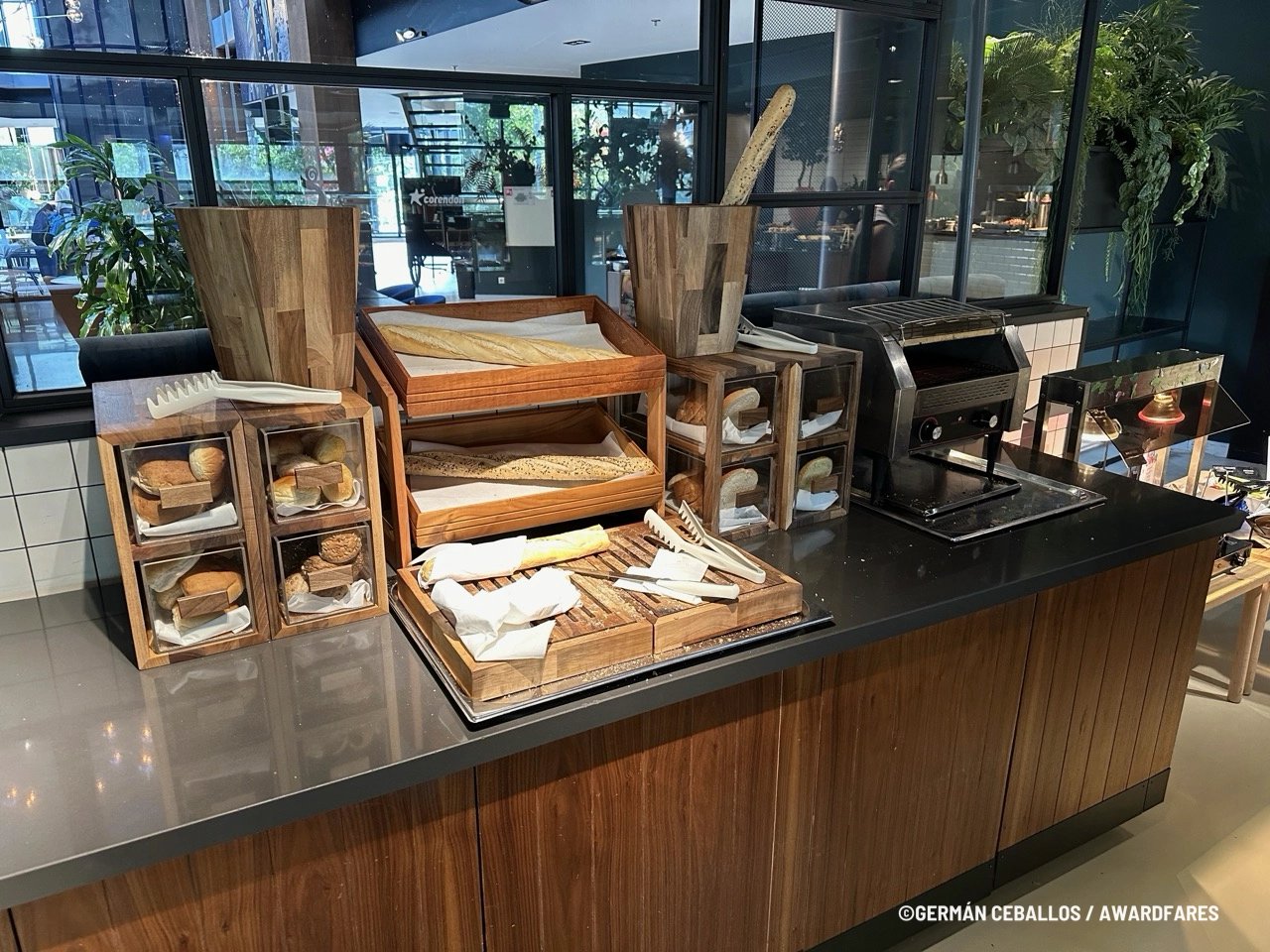 Breakfast at Corendon Amsterdam Schiphol Hotel.