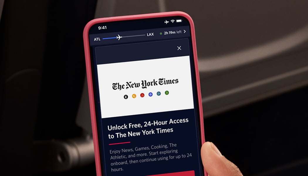 Delta Sync partnership with The New York Times for SkyMiles members
