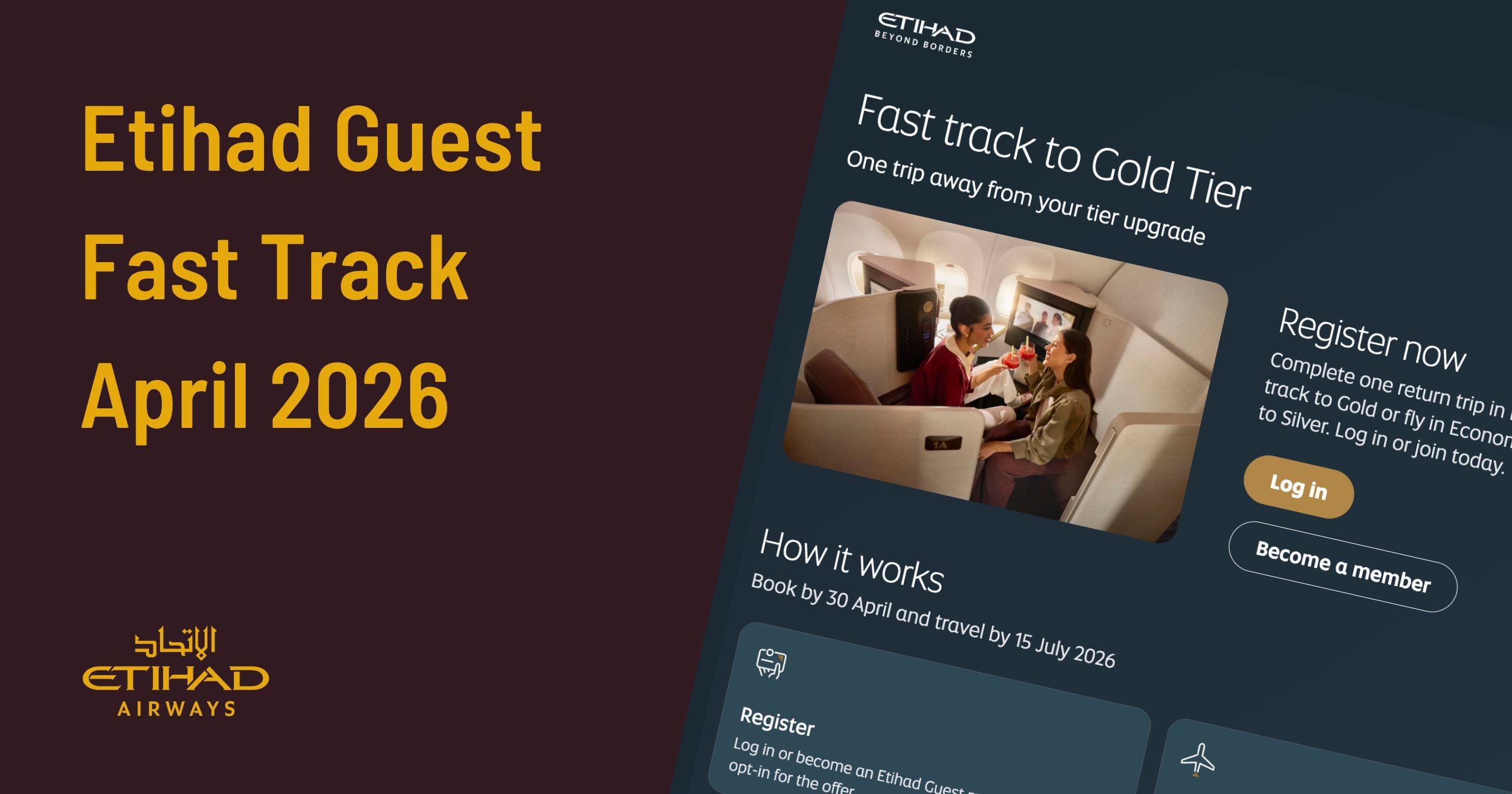Etihad Guest Fast Track April 2026: Silver or Gold After One Round Trip