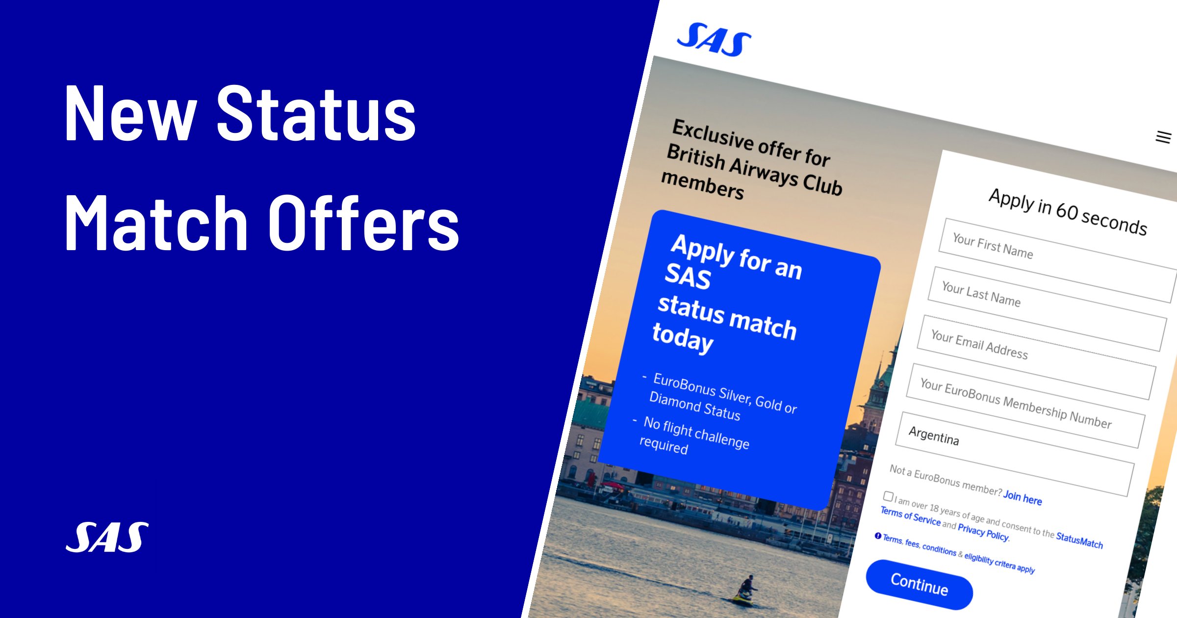Cover image for SAS EuroBonus Status Match 2026: Free for Finnair & airBaltic, Paid for British Airways