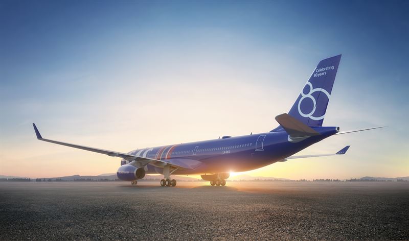 SAS 80th Anniversary Aircraft A330-300 Special Livery