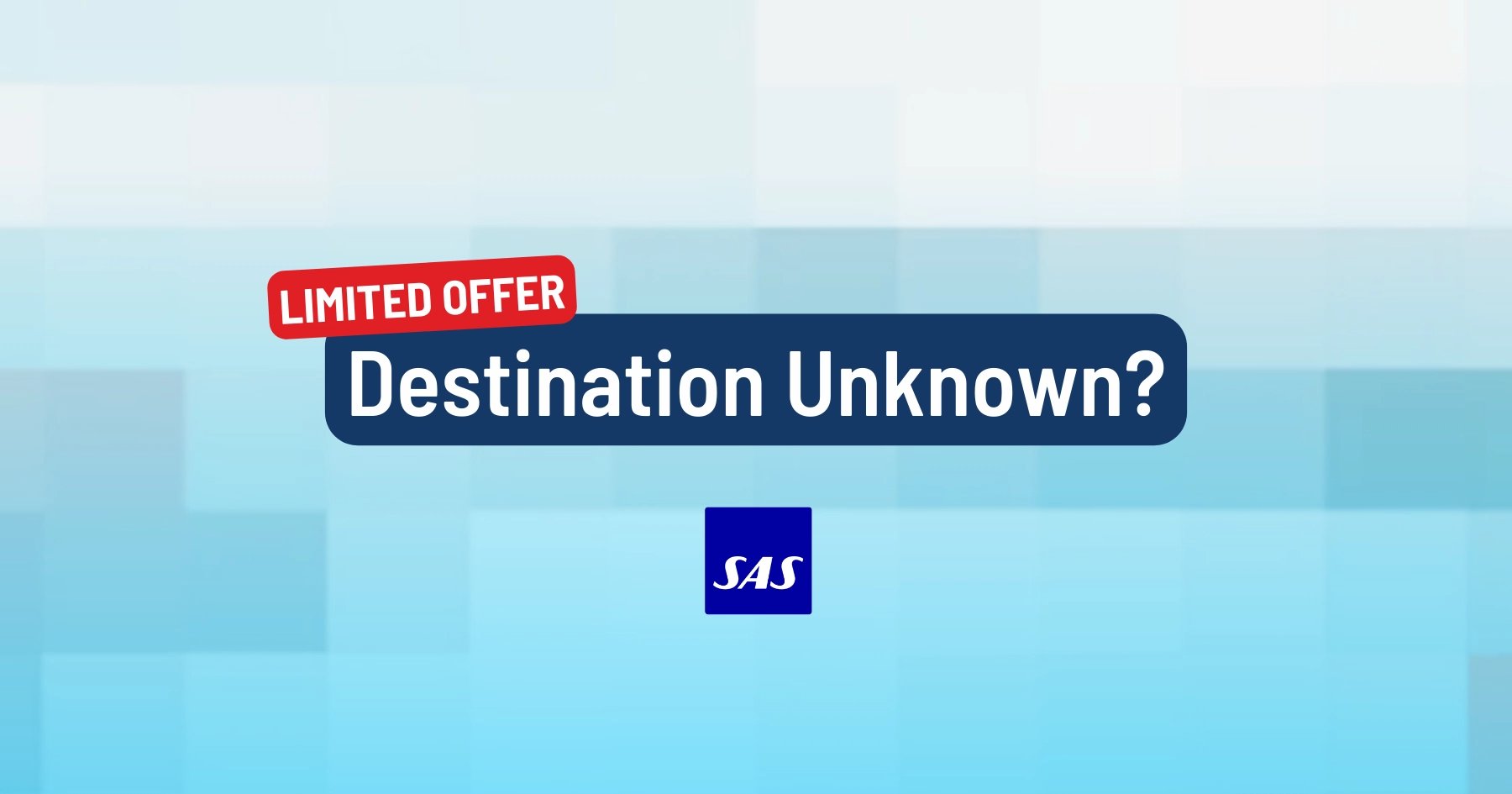 SAS Destination Unknown Mystery Ticket.