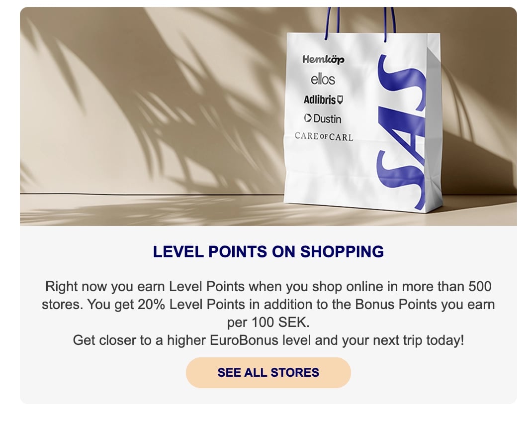 Earn EuroBonus Status Points shopping at Amazon Prime Day