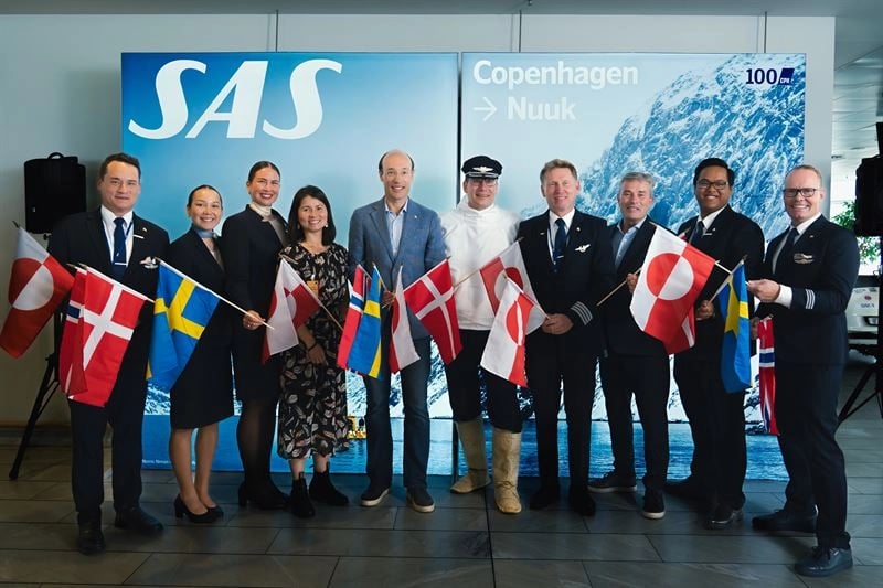 SAS Launches Flights to Nuuk, Greenland