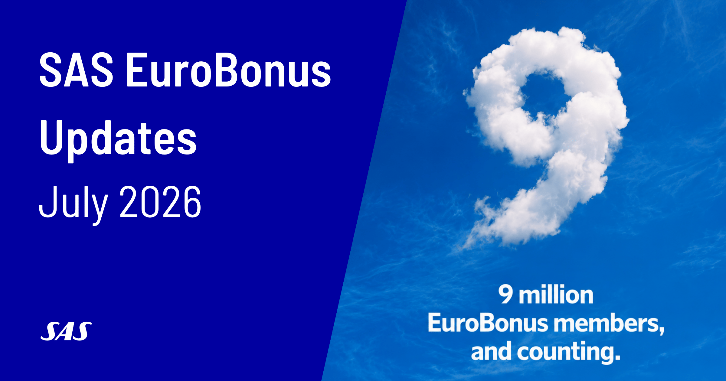 Updates for SAS EuroBonus Members (July 2026)
