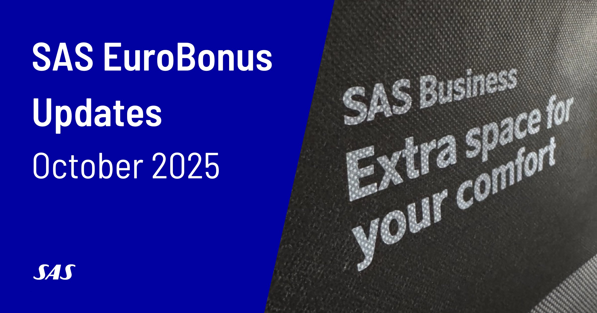 Updates for SAS EuroBonus Members (Updated October 2025)
