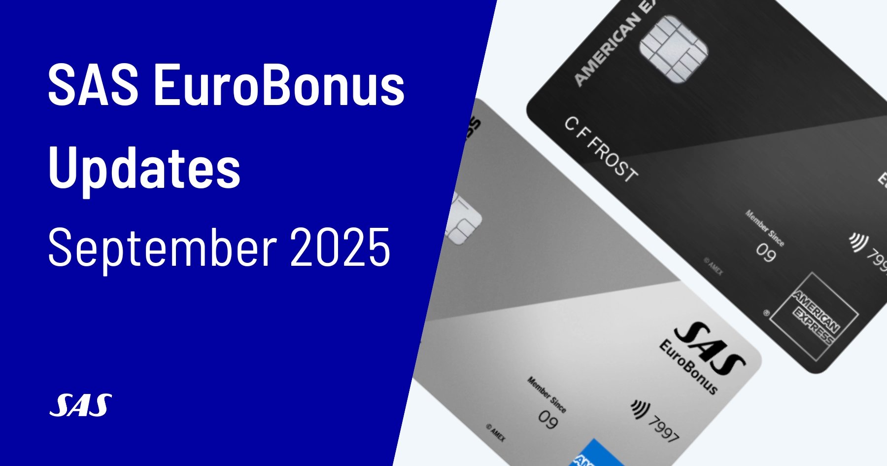 Updates for SAS EuroBonus Members (Updated September 2025)
