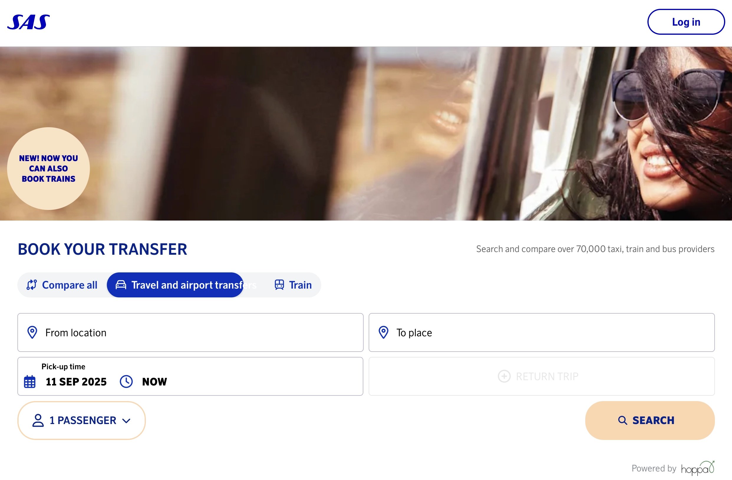 SAS Transfer partners for airport connections