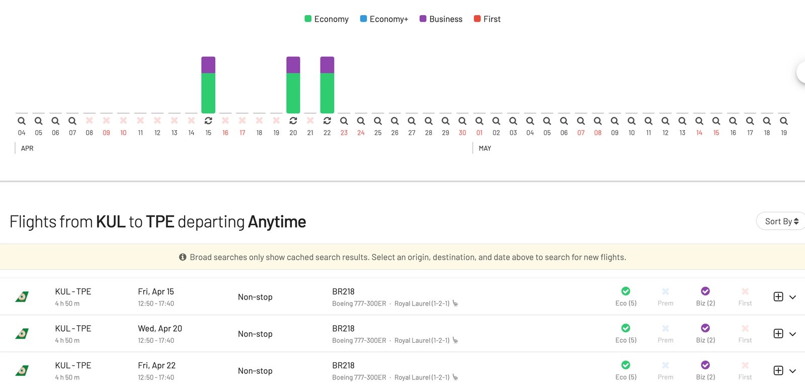 EVA Air Award Flight Availability: Searching Redemptions on EVA Air.