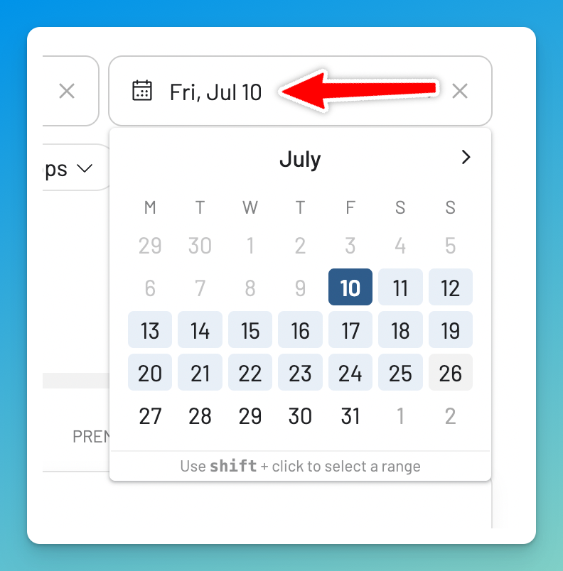 Select a date to find Finnair Plus award flights on AwardFares.